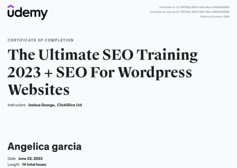 The Ultimate SEO Training 2023; comprehensive course for mastering SEO strategies on WordPress websites, boosting your online presence